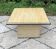 1970s Fedam travertine coffee table