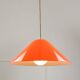 Mid-Century Orange Pendant Lamp from Guzzini, 1960s