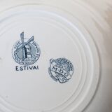 Deep plates x5, iron earth, Estival model from Saint Amand