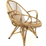Rattan armchair by Rohe Noordwolde, 1960