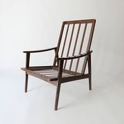 Scandinavian teak armchair, vintage design from the 1970s.