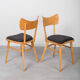 Set of 4 Dining Chairs, 1960s, Czechoslovakia, Midcentury, Reupholstered