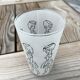 Vintage glass signed Cabu