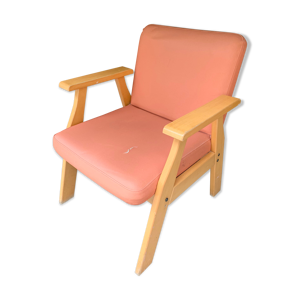 Fauteuil bois clair