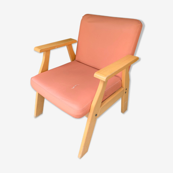 Light wood armchair