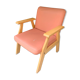 Light wood armchair