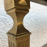 Table low marble and golden bronze