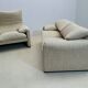 Maralunga 2-seater sofa by Vico Magistretti for Cassina