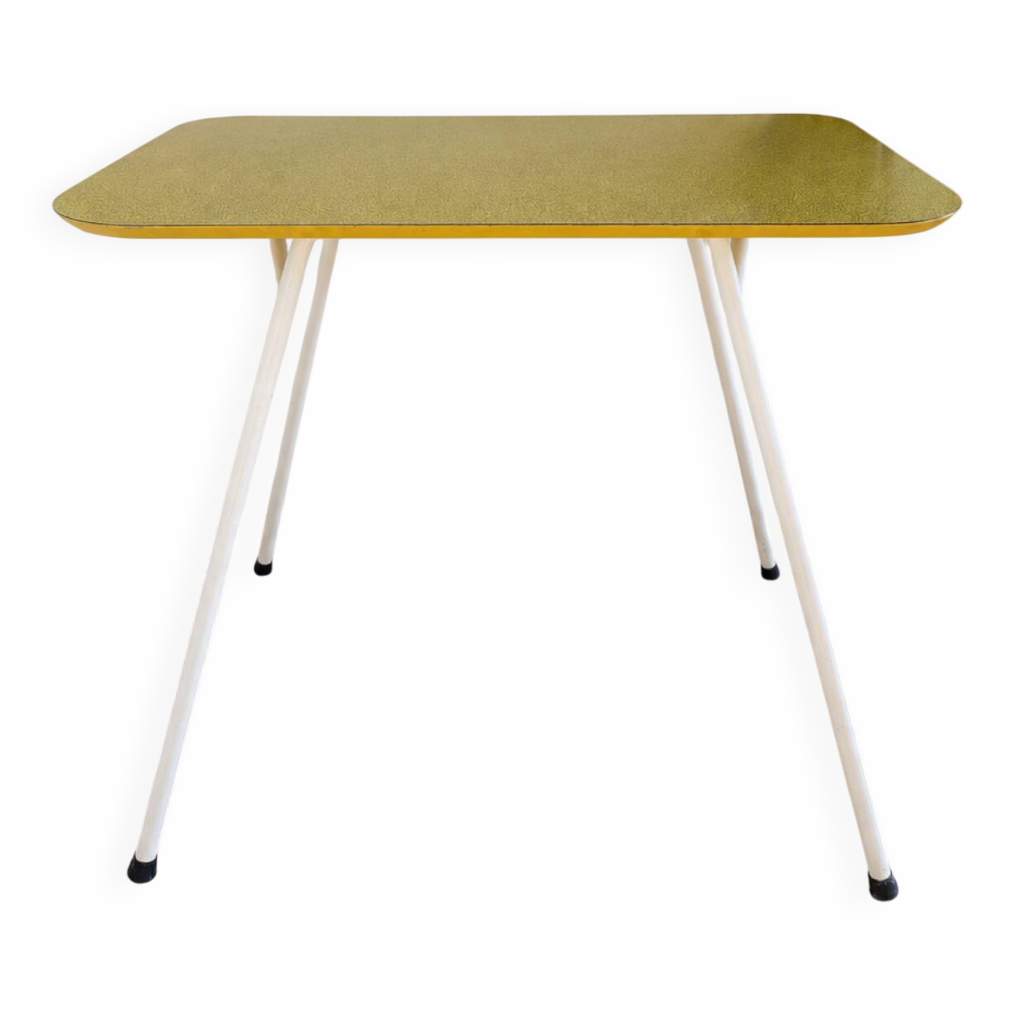Table jaune à motifs Michael Samuels