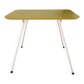 Yellow table with Michael Samuels pattern.