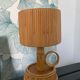 Lampe rotin années 60
