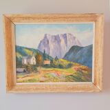Landscape of Provence painted in oil signed