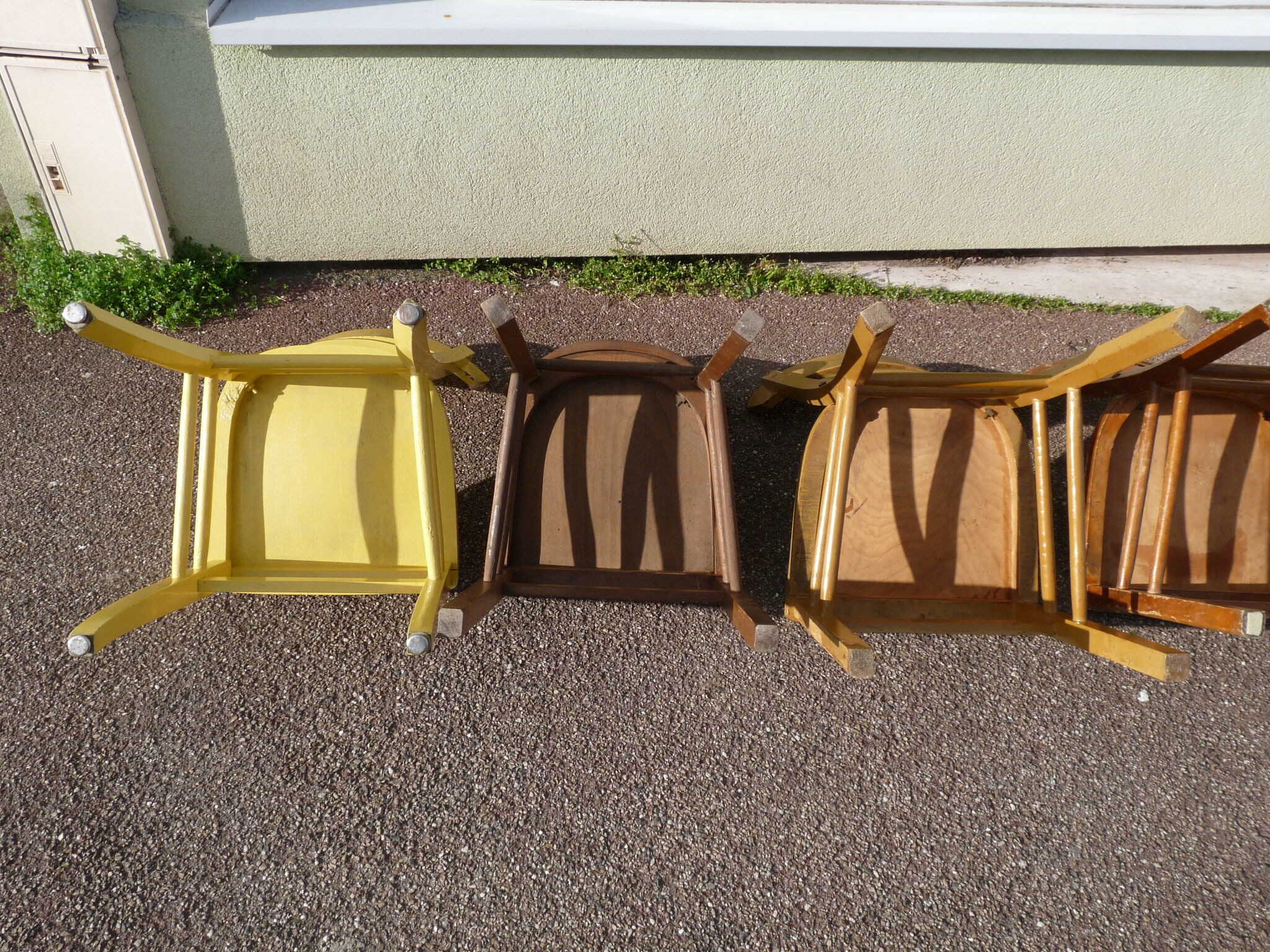 Lot de 6 chaises en bois de bistrot