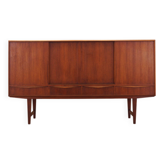 Teak highboard, Danish design, 1960s, designer: E.W. Bach