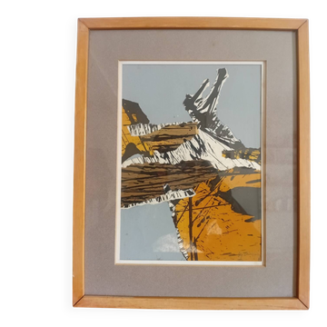 Tableau collage Michel Trinquier 1983/84