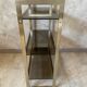 Glass and brass shelf