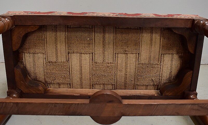 Piano bench in Solid Walnut, Louis XIV style - Mid-19th century