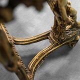 Console in marble gold leaf 50s vintage modern