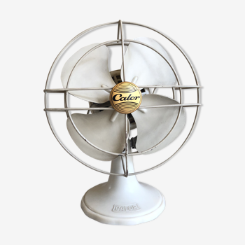 Ventilateur de bureau Calor 220v vintage 1957 bakélite & tôle laquée