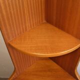 1970s teak corner shelf