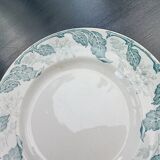 4 assiettes plates en terre de fer Parmentier St Amand