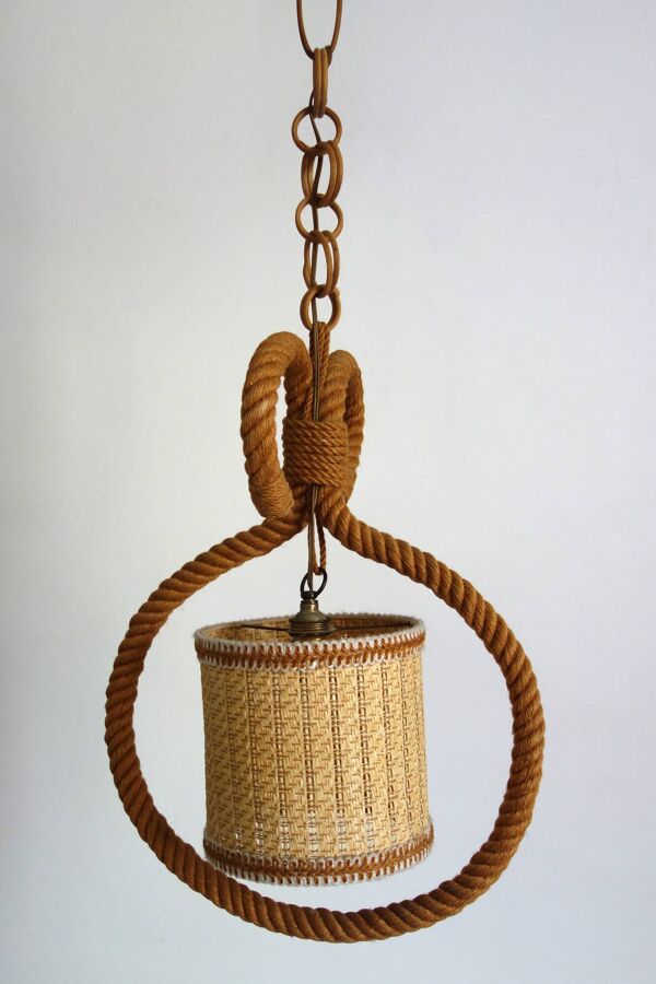 Suspension en corde Audoux Minet, France, 1950