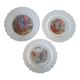 3 assiettes Les mois Janvier Février Saint Amand