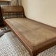 Indonesian daybed, canework and Java teak