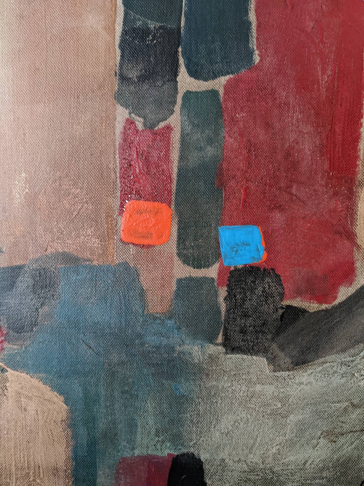 Oil on canvas abstract art Nadine Fabry