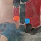 Oil on canvas abstract art Nadine Fabry