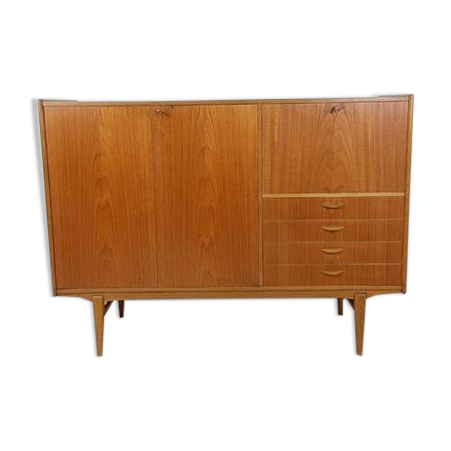 Vintage Scandinavian teak wall unit