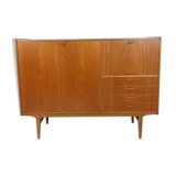 Vintage Scandinavian teak wall unit