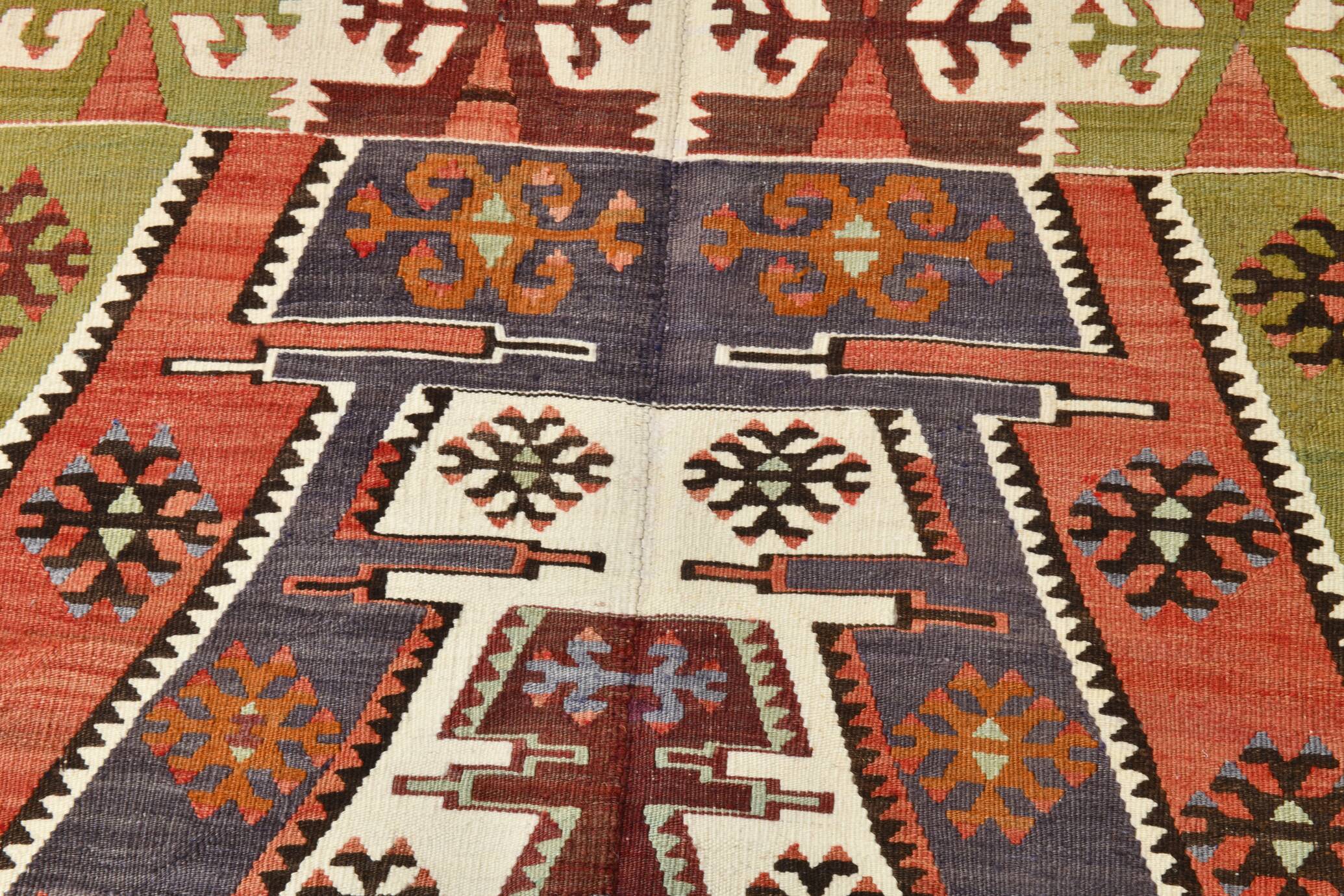 5x8 Geometric Handmade Antique Vintage Rug, 156x251Cm