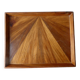 Marquetry tray of different types of wood
