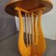 Lyre foot pedestal table