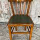 Vintage BAUMANN Mado Wood Bistro Chair with Green Seat