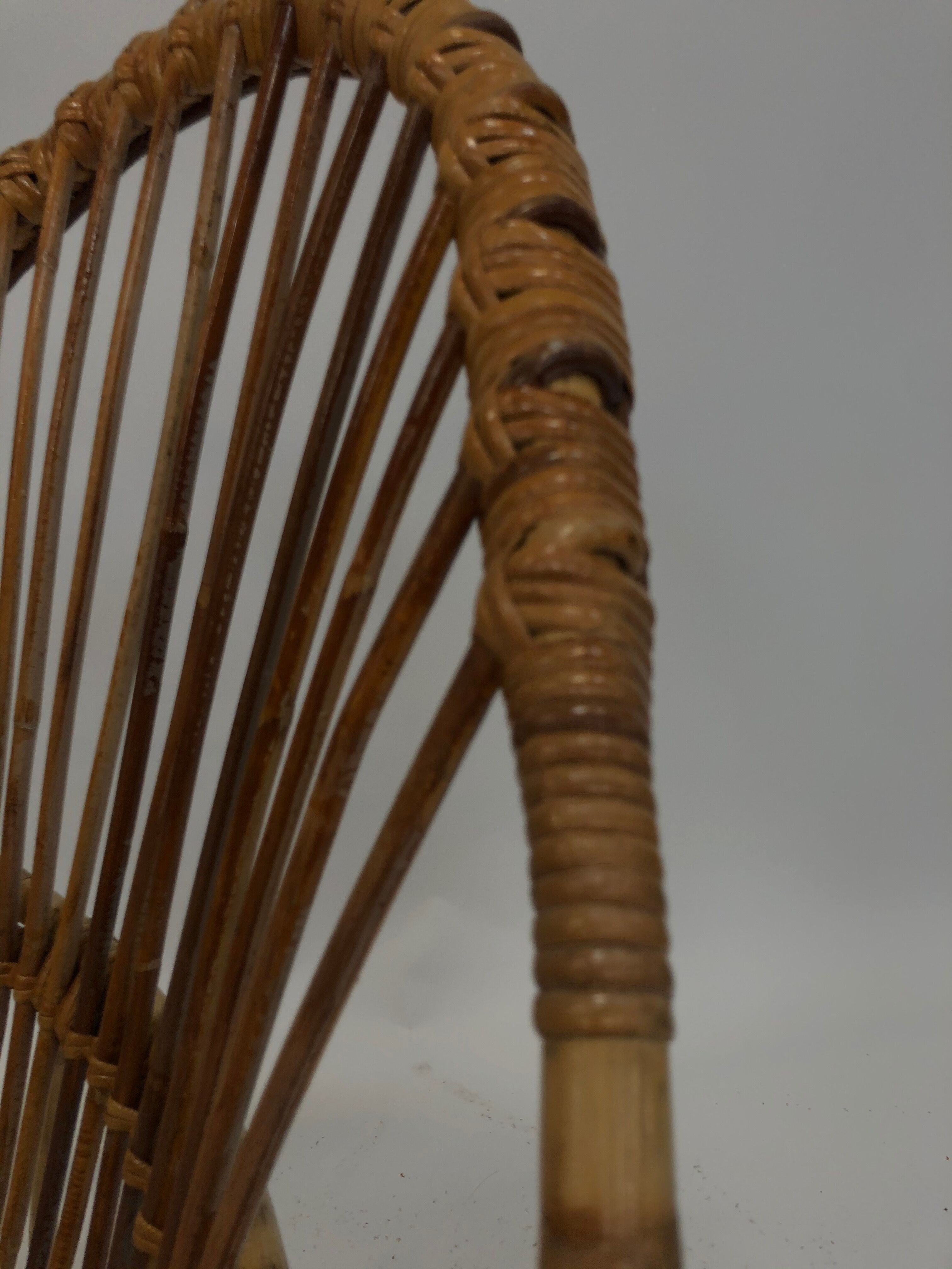 Rohe Noordwolde rattan chair, 1960, Netherlands