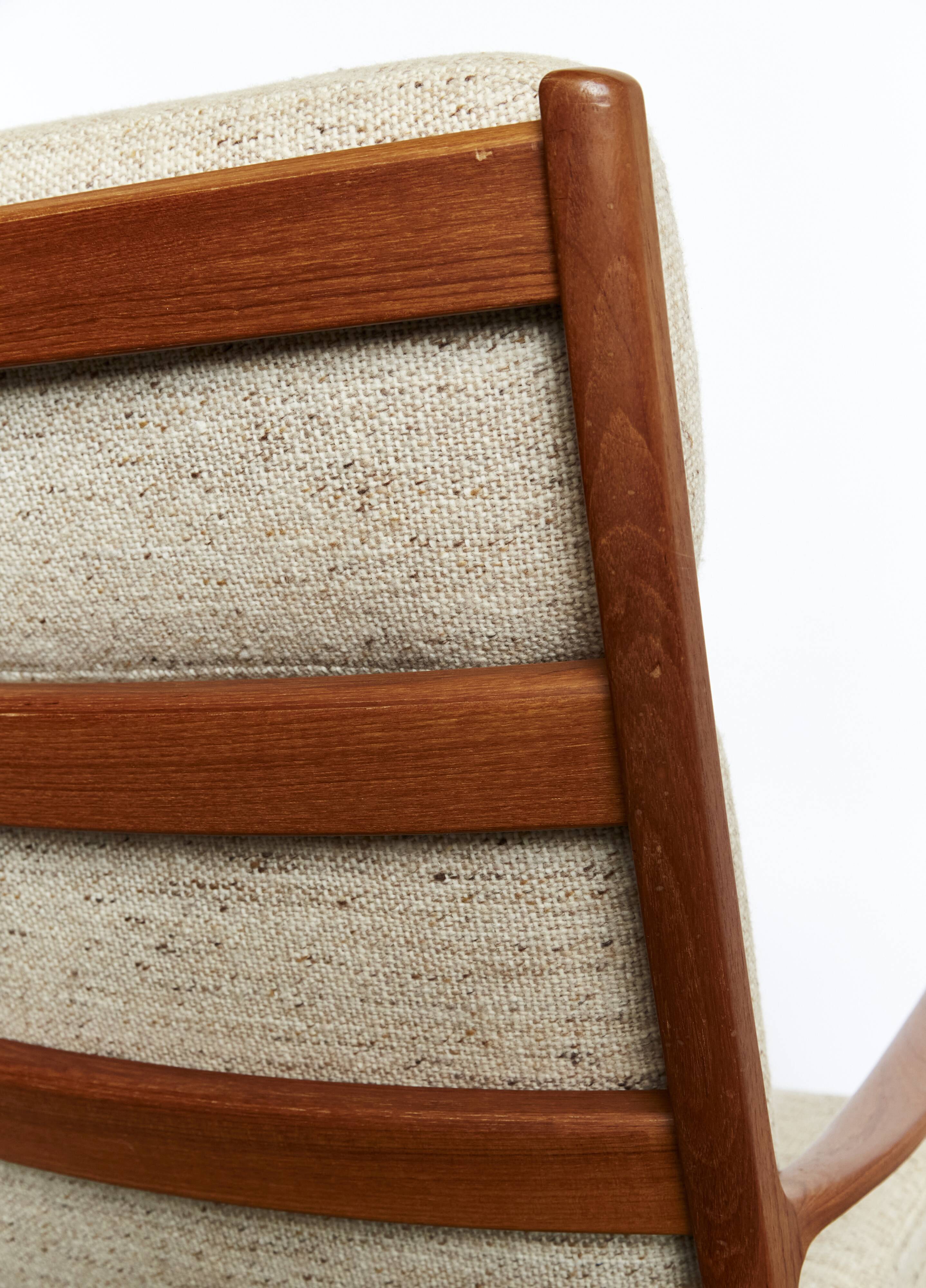 Mid-Century "Senator" Highback Chair by Ole Wanscher for Peter Jeppesen