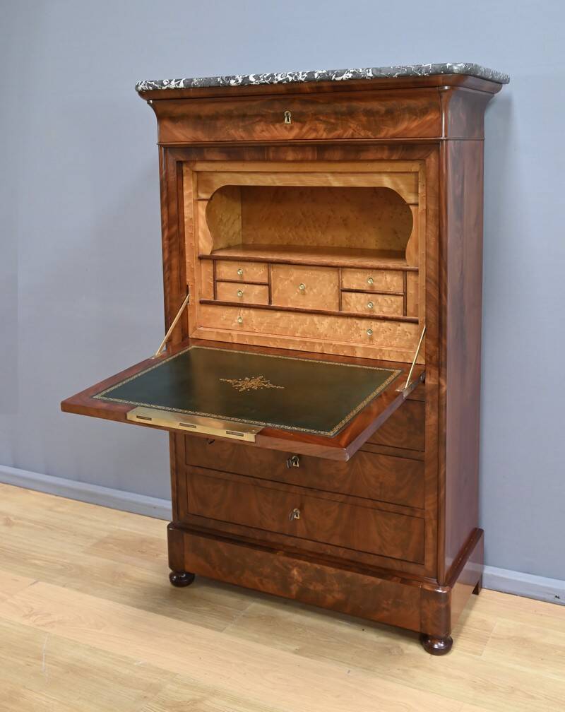 Mahogany and Burl Mahogany Secretary, Restoration Period – Part 1 X