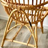 Shell vintage rattan chair