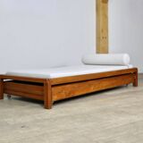 Pierre Chapo L03 Daybed In Solid Elm, France 1960s
