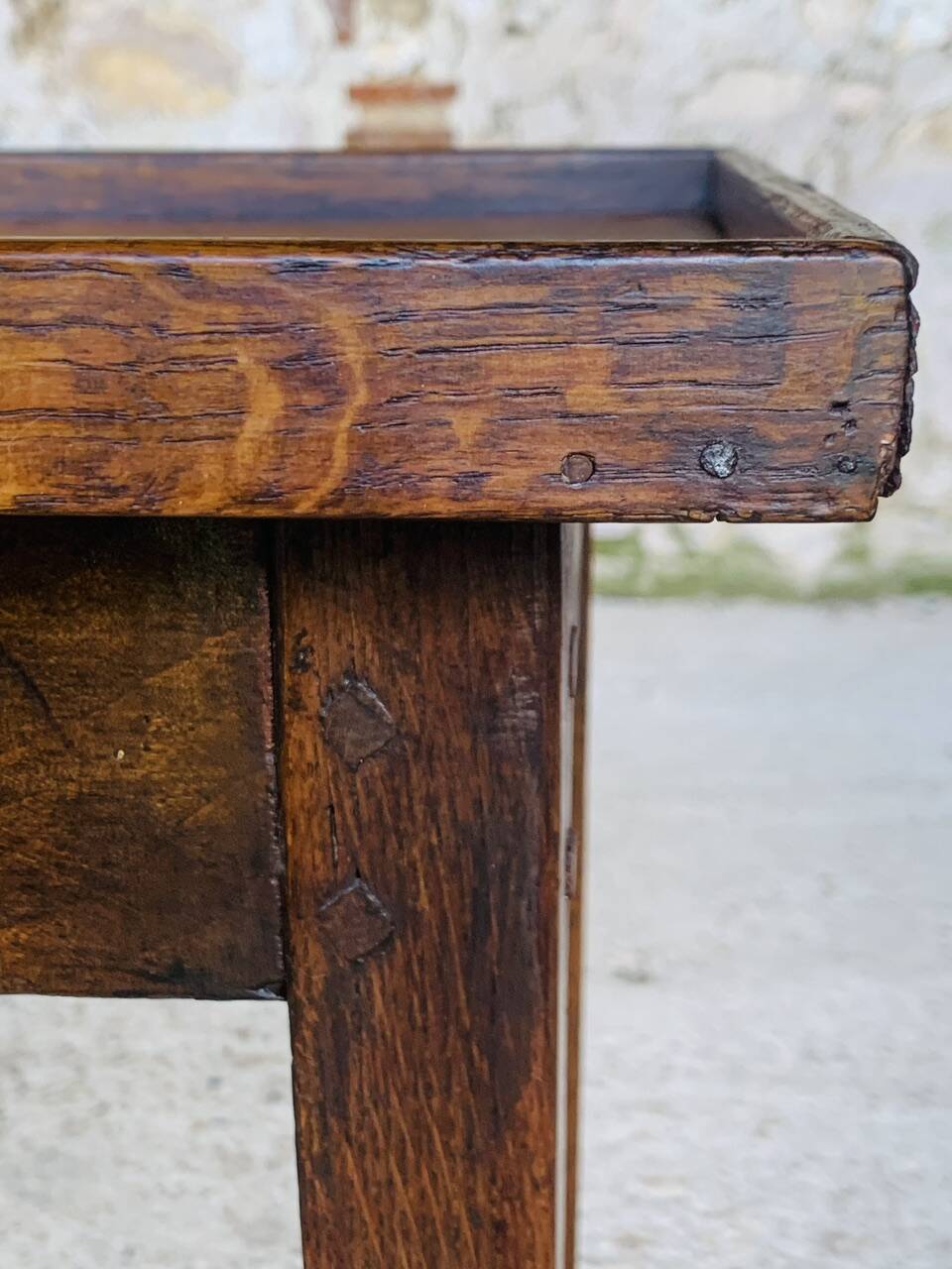 Small console / Side table in walnut 19th century