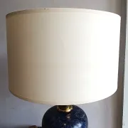 LE DAUPHIN lamp in vintage ceramic and brass