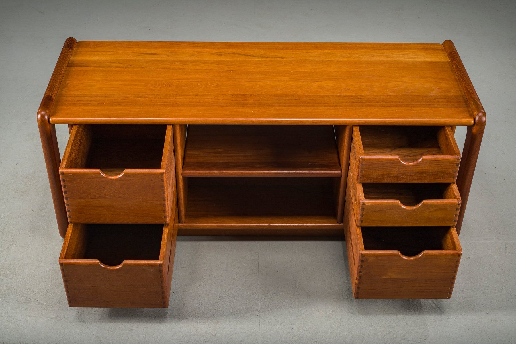 Mid-century Danish teak vinyl storage cabinet from Dyrlund, 1960s
