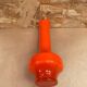 Ancien vase soliflore murano verre multicouche orange & blanc vintage