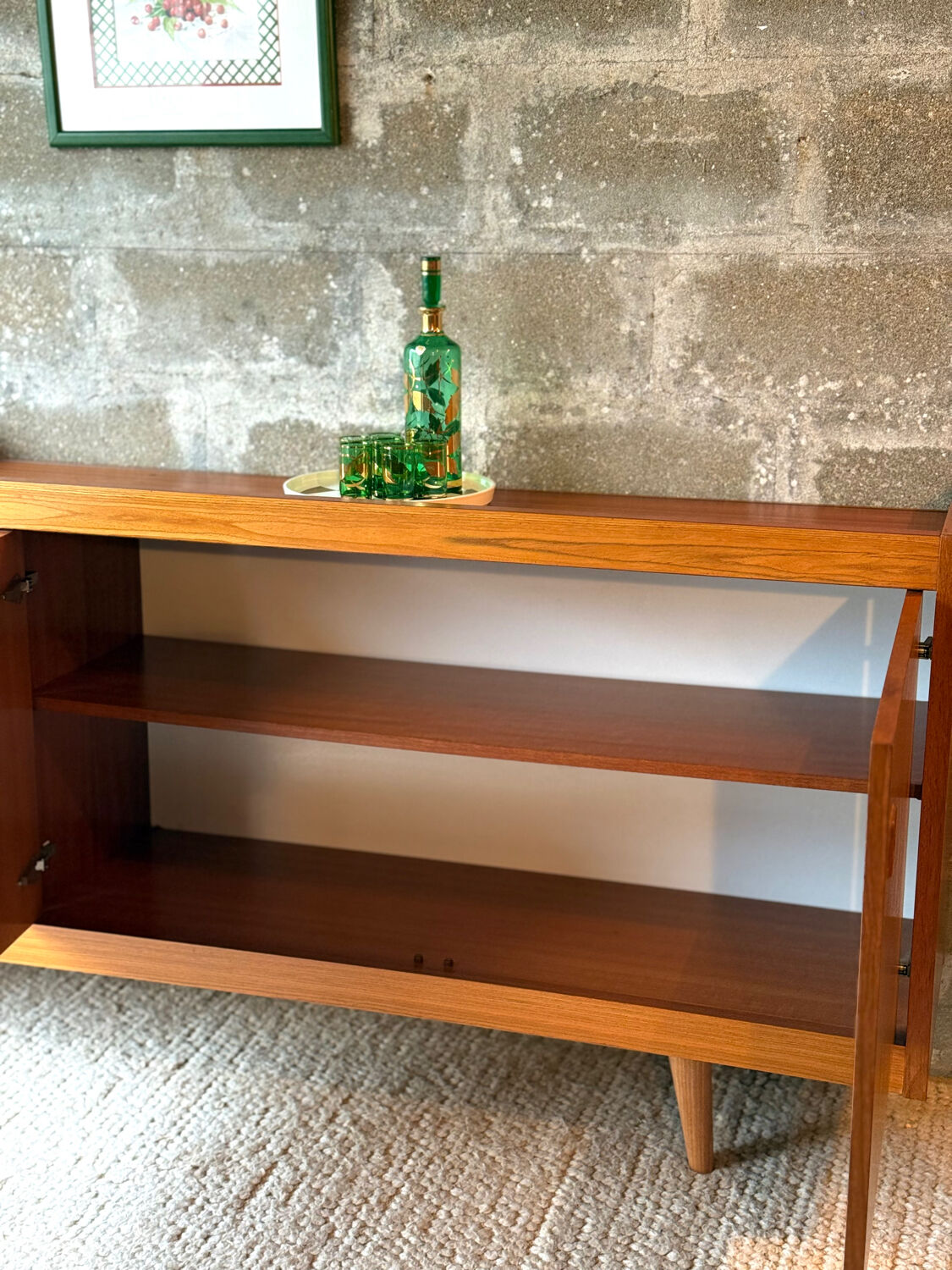 Enfilade buffet scandinave en teck, LB Kofod-Larsen, 1960