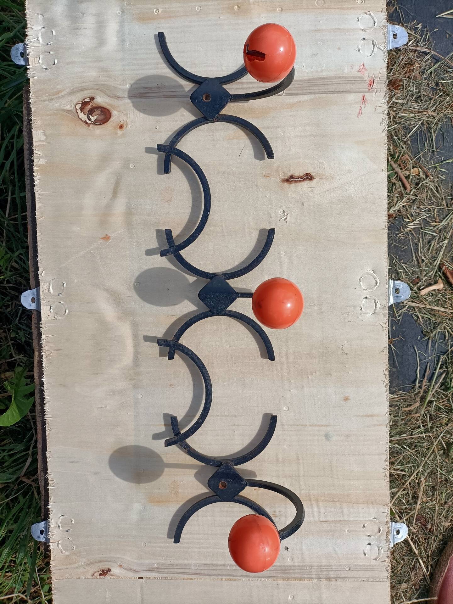 Retro wrought iron coat rack 💐