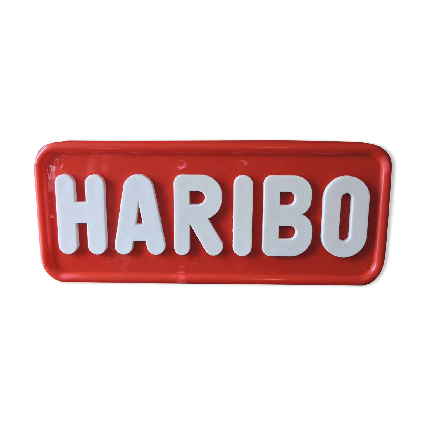 Pastic advertising sign, haribo candy