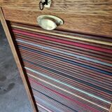 Vintage oak curtain cabinet