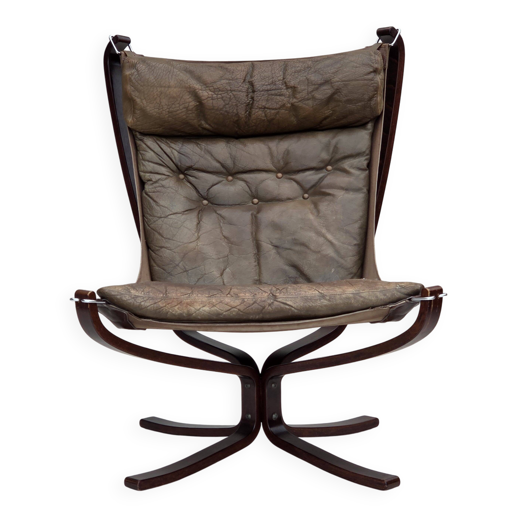 1970s, Norwegian design by Sigurd Ressel, armchair model "Falcon".